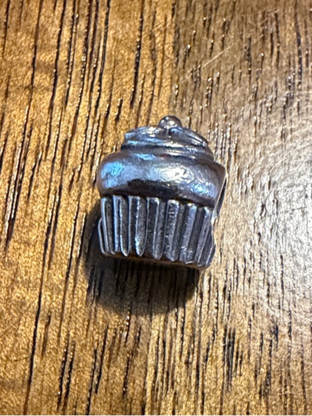 Pandora Silver Cupcake Charm Pendant